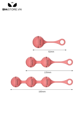 SMT5164 - Anal beads bề mặt có vân nổi kích thước tăng dần