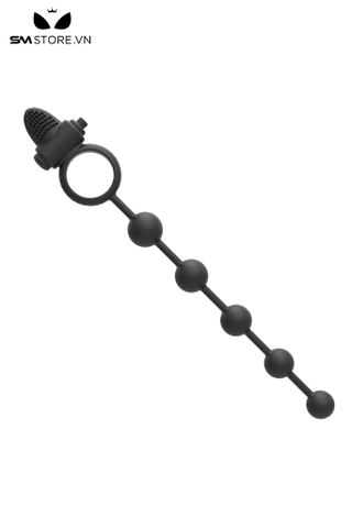 SMT5170 - Anal beads rung với chuỗi hạt tăng dần silicon dài 285mm
