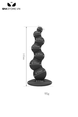 SMT5174 - Anal beads cấu trúc phân tầng tăng dần đế dính tường