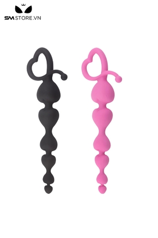 SMT5176 - Đồ chơi hậu môn anal beads với chuỗi hình trái tim dài 18cm