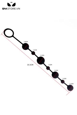 SMT5181 - Đồ chơi hậu môn anal beads chuỗi hạt lớn mix bi nhỏ dài 35,5cm