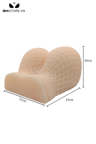 SMT5197 - Mông giả silicon mặc quần lưới có 2 lỗ âm đạo và hậu môn