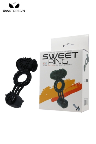SMT5224 - Vòng rung đeo dương vật silicon co giãn mix cục rung dưới