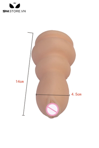 SMT5246 - Âm đạo giả giá rẻ silicon đàn hồi có nhiều bi nổi dài 14cm