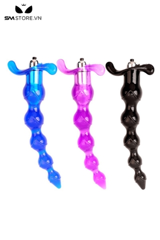 SMT5250 - Anal beads có rung hình quả bồ đề hạt nối tiếp từ nhỏ đến lớn