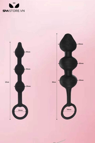 SMT5254 - Anal pump dạng chuỗi hạt liên tiếp dài 23cm silicon mềm