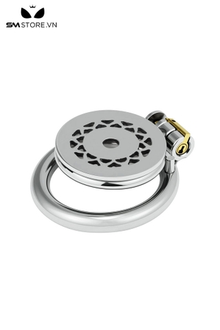 SMT5259 - Khóa dương vật mặt dẹt thiết kế hoa văn xoáy dài 45mm