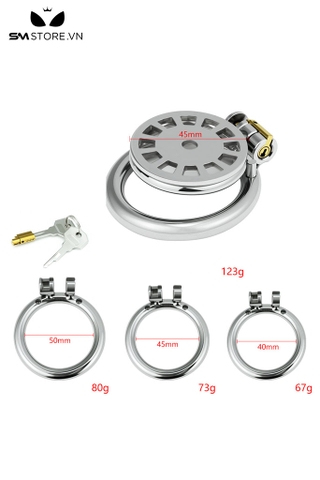 SMT5262 - Khóa dương vật inox dạng nan bánh xe có độ thông thoáng