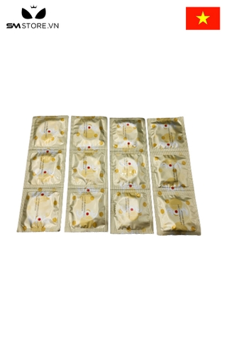 SMT5296 - Bao cao su VRT bề mặt trơn nhiều gel bôi trơn hộp 144 chiếc