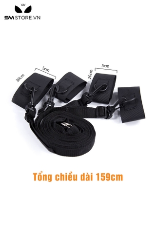 SMT277 - Còng tay tình yêu bộ cố định tay chân BDSM chất liệu đai nylon