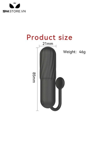 SMT1247 - Trứng rung mini hình viên đạn có 10 tần số dài 85mm
