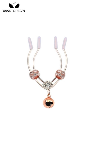 SMT2615 - Kẹp âm vật mix kèm chuông có nấc điều chỉnh dài 6.5cm