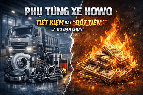 PHỤ TÙNG XE HOWO – TIẾT KIỆM HAY “ĐỐT TIỀN” LÀ DO BẠN CHỌN