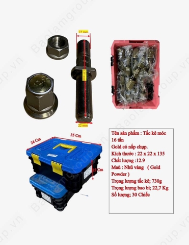 Tắc kê Mooc 16T (màu vàng)