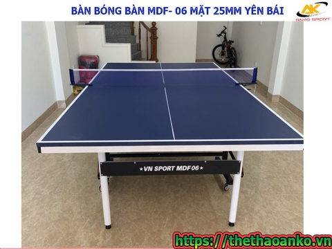 BÀN BÓNG BÀN MDF- 06 MẶT 25MM YÊN BÁI