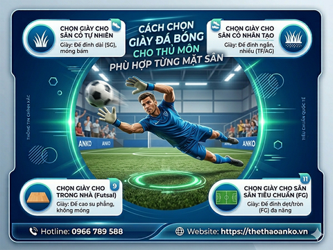 Cách Chọn Giày Đá Bóng Cho Thủ Môn Phù Hợp Từng Mặt Sân