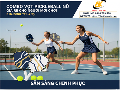 Combo vợt pickleball giá rẻ cho nữ người mới chơi