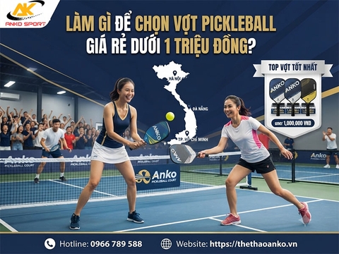 Làm gì để chọn vợt pickleball giá rẻ dưới 1 triệu đồng?