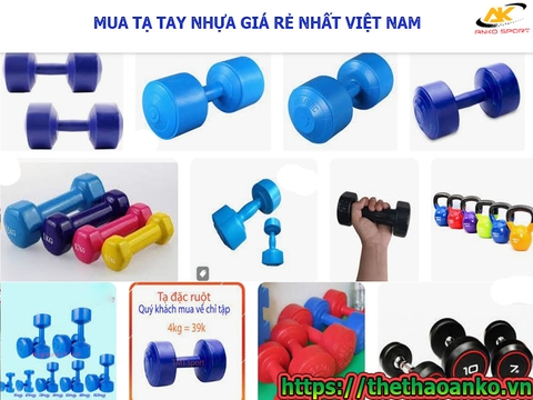 MUA TẠ TAY NHỰA GIÁ RẺ TẠI CÁC TỈNH TRỰC THUỘC TRUNG ƯƠNG