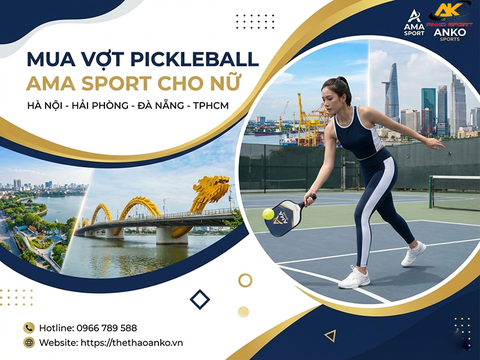MUA VỢT PICKLEBALL AMA SPORT CHO NỮ - NGƯỜI MỚI CHƠI