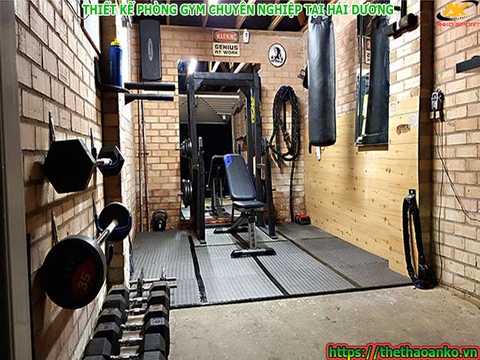 Thiết kế, thi công, cung cấp và lắp đặt thiết bị phòng gym tại Hải Dương