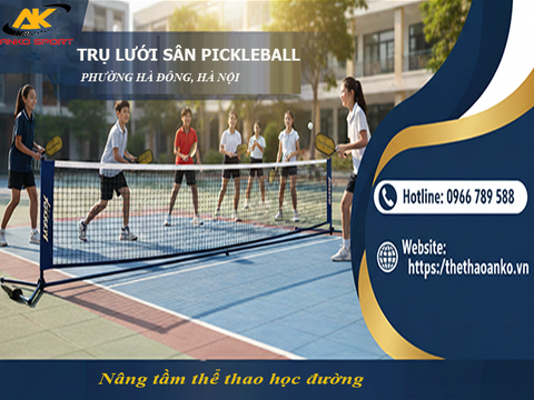 TRỤ LƯỚI SÂN PICKLEBALL CHO TRƯỜNG HỌC