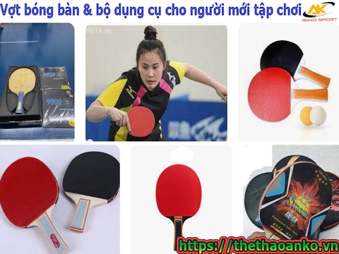 Vợt bóng bàn & bộ dụng cụ cho người mới tập chơi giá rẻ