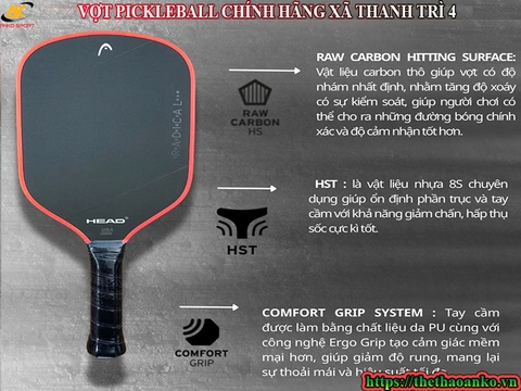 VỢT PICKLEBALL CHÍNH HÃNG XÃ THANH TRÌ 4