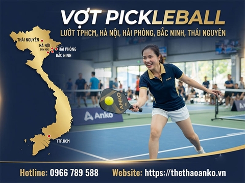 VỢT PICKLEBALL LƯỚT CÁC TỈNH THÀNH VIỆT NAM