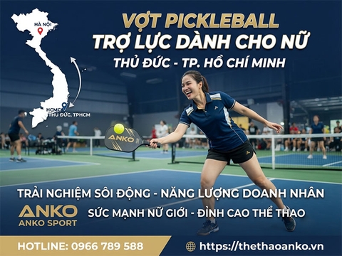 Vợt pickleball trợ lực cho nữ tại TPHCM
