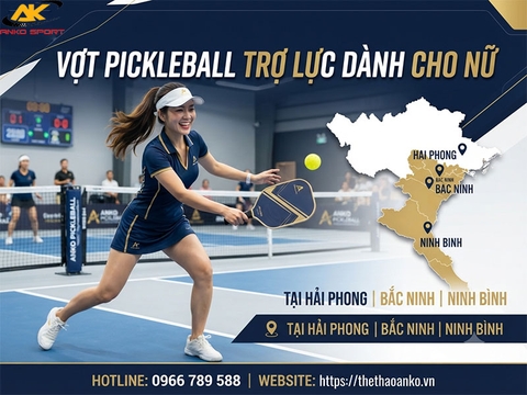 Vợt pickleball trợ lực cho nữ tại Đồng Bằng Sông Hồng