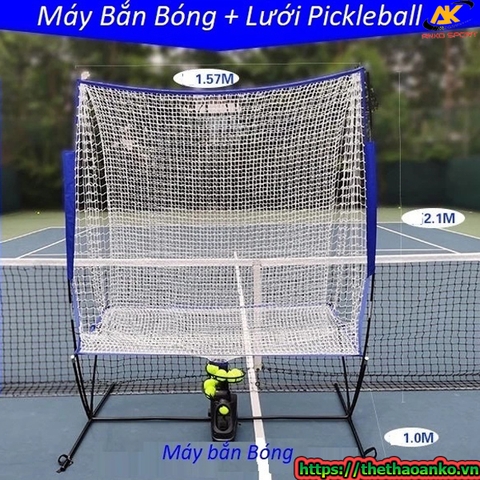 Máy bắn bóng Pickleball Furlihong kèm lưới thu hồi bóng