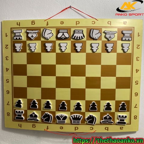 Bàn cờ vua treo tường giảng dạy