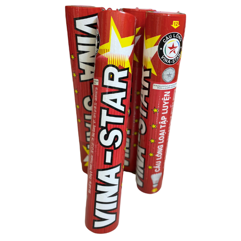 Ống cầu lông VINA STAR Đỏ (Hộp 12 quả) hàng chính hãng