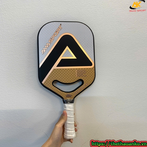 Vợt Pickleball AMA SPORT PP001-3k trắng tiêu chuẩn thi đấu