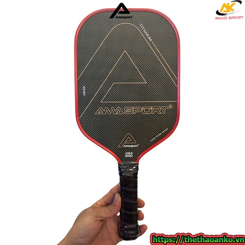 Vợt pickleball Titanium 16mm chính hãng chất liệu carbon Friction Surface