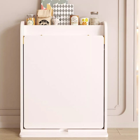 Bàn ăn xếp điều chỉnh kích cỡ, bàn thông minh xếp gọn Bagan MBG gỗ tự nhiên sơn trắng