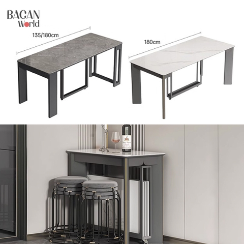 Bàn ăn xếp gấp cho gia đình có thể thu vào cỡ nhỏ, sang trọng hiện đại Bagan MRA2