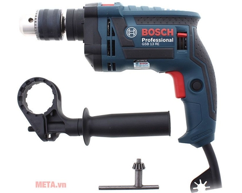 Máy khoan động lực Bosch GSB 13 RE (gồm bộ set 100 món)