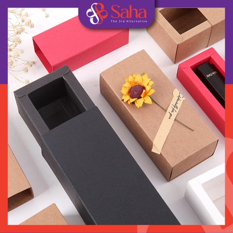 Hộp quà nắp kéo dài đựng trang sức, mỹ phẩm