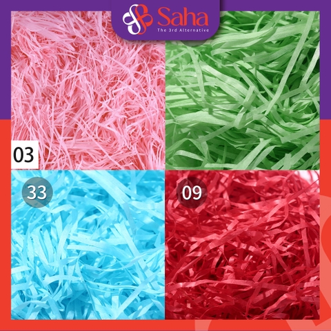 Giấy rơm giấy vụn lót hộp quà 42 màu 50gr