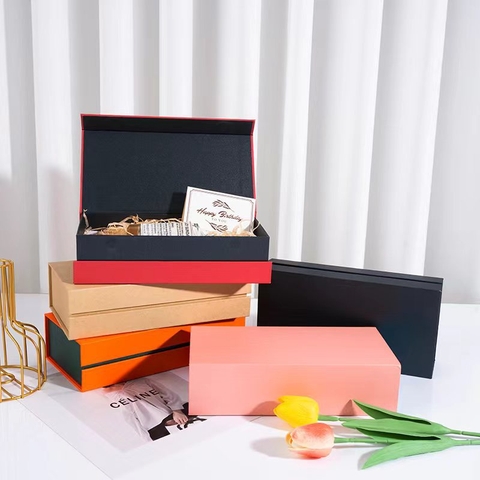 Hộp Quà Sinh Nhật Cao Cấp Sang Trọng Nắp Nam Châm, Hộp Đựng Quà Tặng Người Yêu, Đối Tác - HQ48