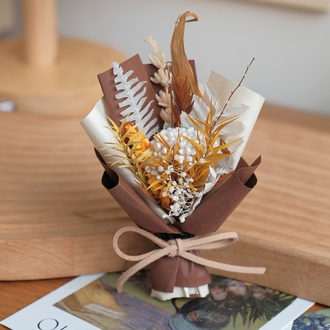 Bó hoa khô mini handmade cao cấp