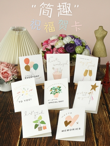 Thiệp Sinh Nhật, Thiệp Kèm Hộp Đựng Quà Độc Đáo Hoạ Tiết Nổi Nhiều Mẫu - PK18