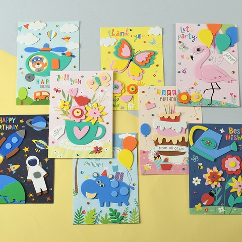 Thiệp Sinh Nhật, Thiệp Kèm Hộp Đựng Quà 2 Lớp DIY Độc Đáo Nhiều Mẫu - PK21