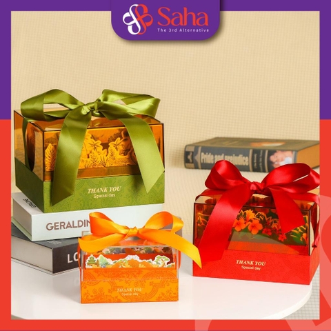 Hộp đựng quà tặng 3D kèm túi sang trọng thích hợp tặng quà sinh nhật, 20/10, Valentine ... cho bạn vgái và người thân