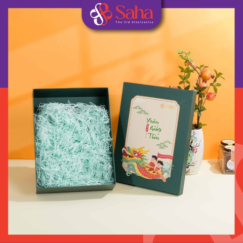 Hộp Quà Tết Kèm Túi Đựng Quà Cao Cấp Size 23x35x11cm - HQT-07
