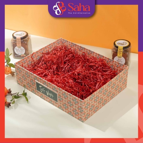 Khay Đựng Quà Tết Sang Trọng Kích Thước 36x27x10cm - Xanh