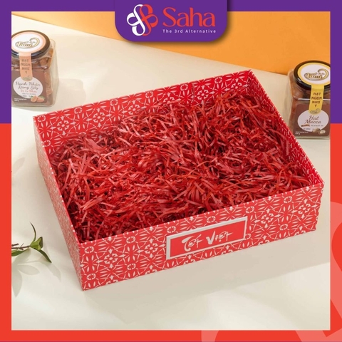 Khay Đựng Quà Tết Sang Trọng Kích Thước 36x27x10cm - Đỏ