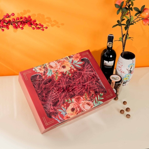 Khay Rút Hở Đựng Qùa Tết Sang Trọng-28*38*10